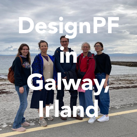 Teaser mit der Aufschrift: DesignPF in Galway, Irland